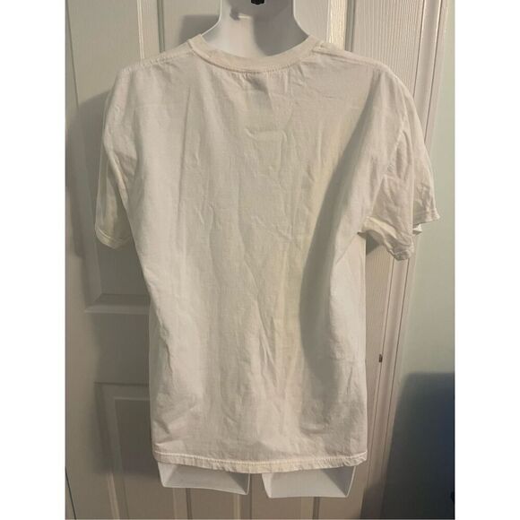 Y2K M&O White Shamrock T-Shirt. Size Large - Picture 5 of 5
